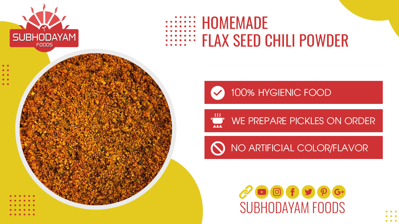 Homemade Flax Seed Chili Powder