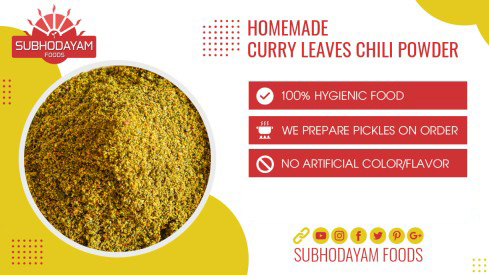 Homemade Curry Leaves Chili Powder