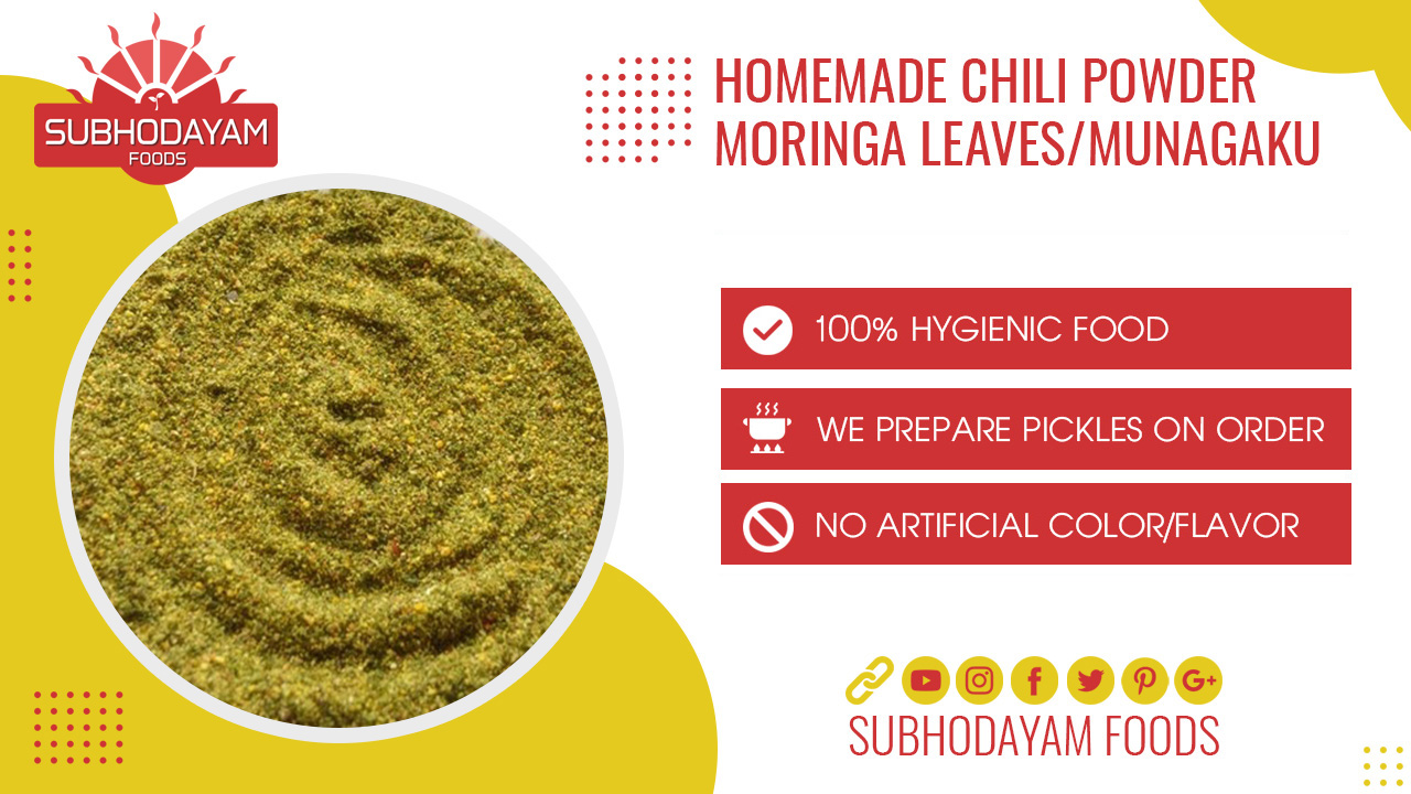 Homemade Moringa Leaves Chili Powder