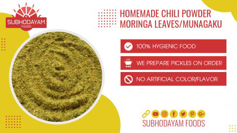 Homemade Moringa Leaves Chili Powder